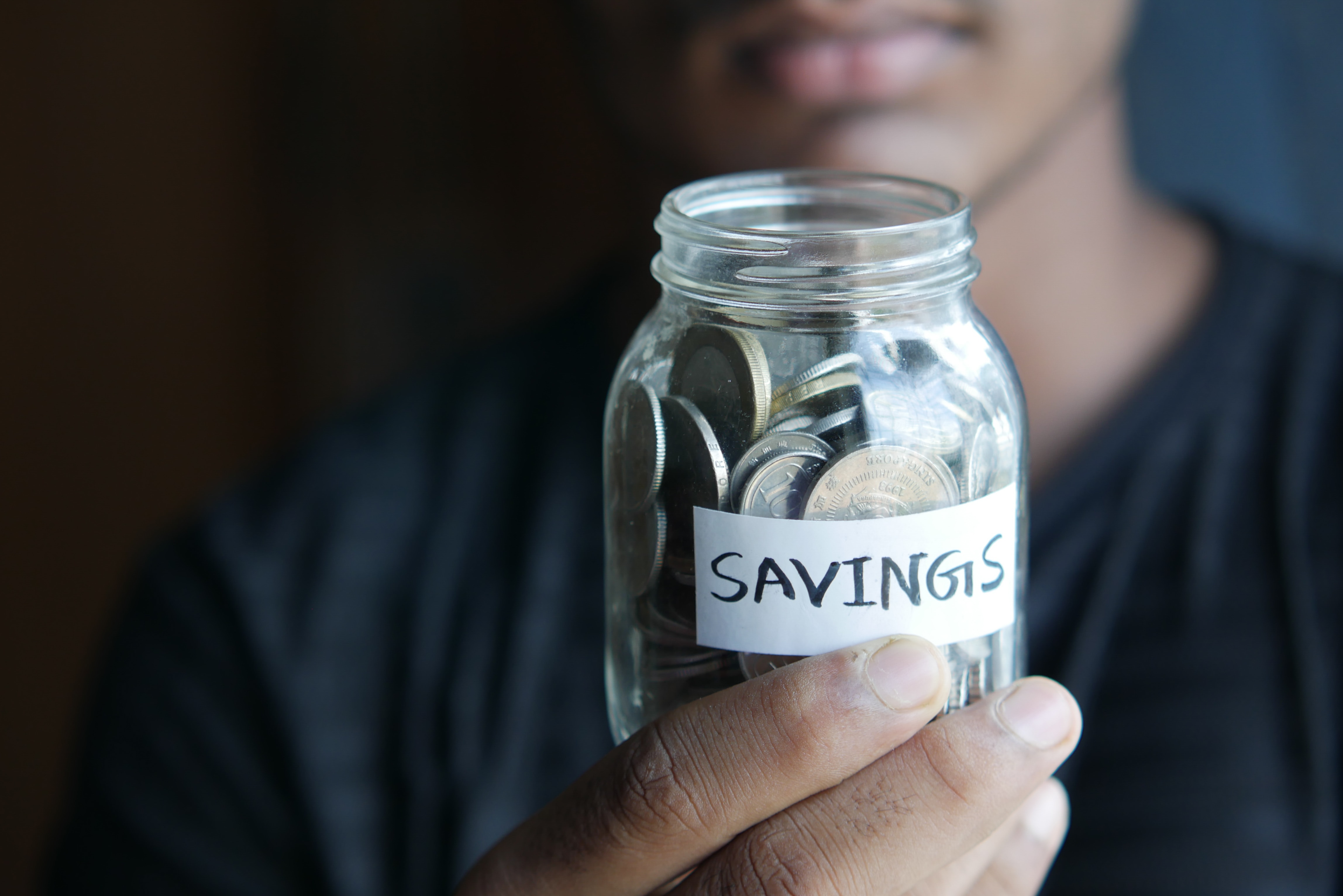 Jar of Coins for Saving